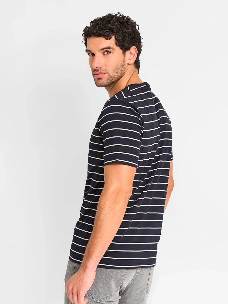 POLERA HOMBRE MARQUIS ALGODÓN MANGA CORTA LAVADA LÍNEAS - 2