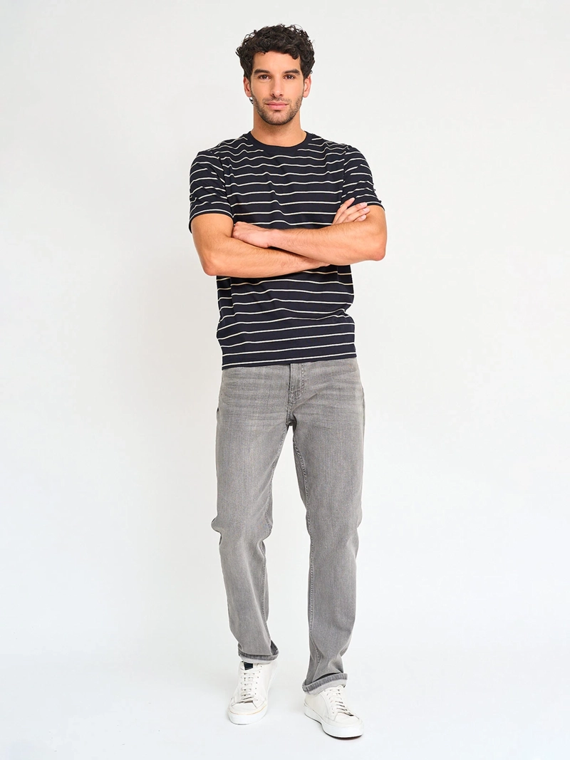 POLERA HOMBRE MARQUIS ALGODÓN MANGA CORTA LAVADA LÍNEAS - 4