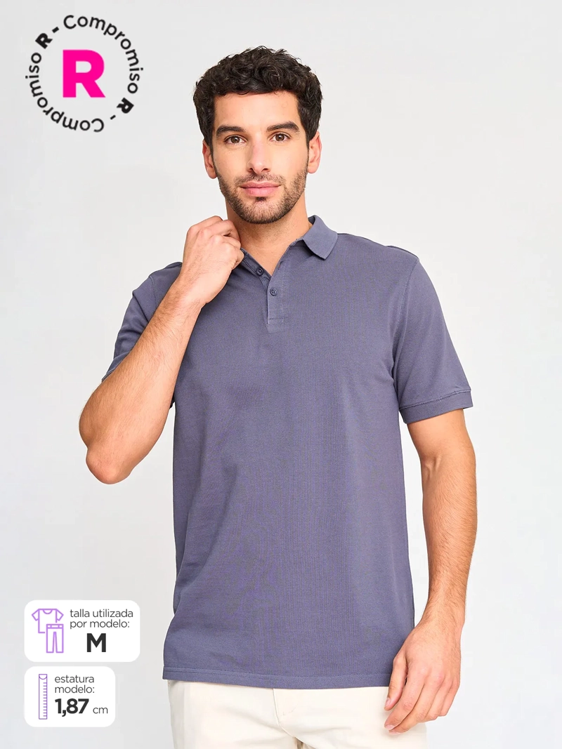 POLERA HOMBRE MARQUIS ALGODÓN CUELLO POLO MANGA CORTA PIQUÉ - 1