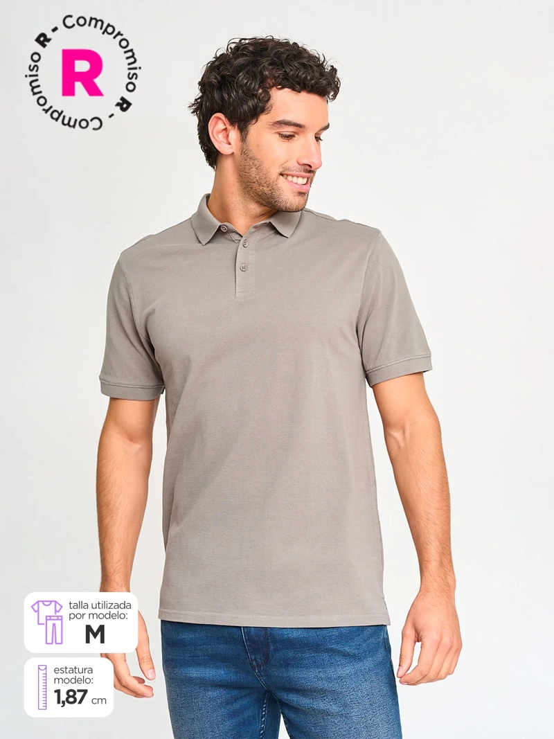 POLERA HOMBRE MARQUIS ALGODÓN CUELLO POLO MANGA CORTA PIQUÉ - 1