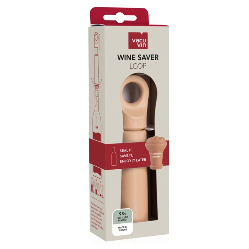 ACCESORIOS VINO COCTELERÍA VACUVIN LOOP ROSA - 2