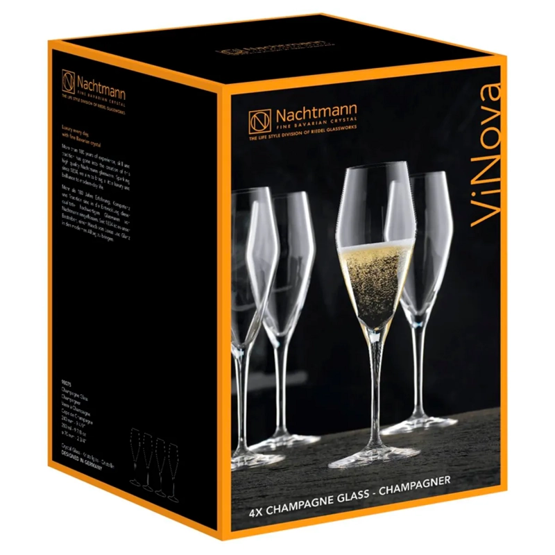 COPA NACHTMANN SET CHAMPAGNE VINOVA VIDRIO TRANSPARENTE - 4