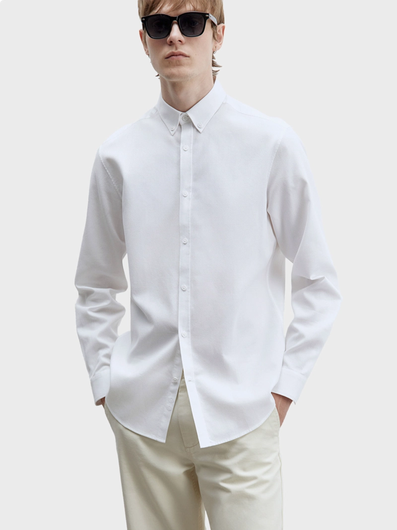 CAMISA MANGA LARGA ALGODÓN HOMBRE SFERA - 1