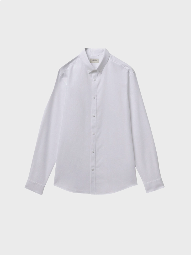 CAMISA MANGA LARGA ALGODÓN HOMBRE SFERA - 4