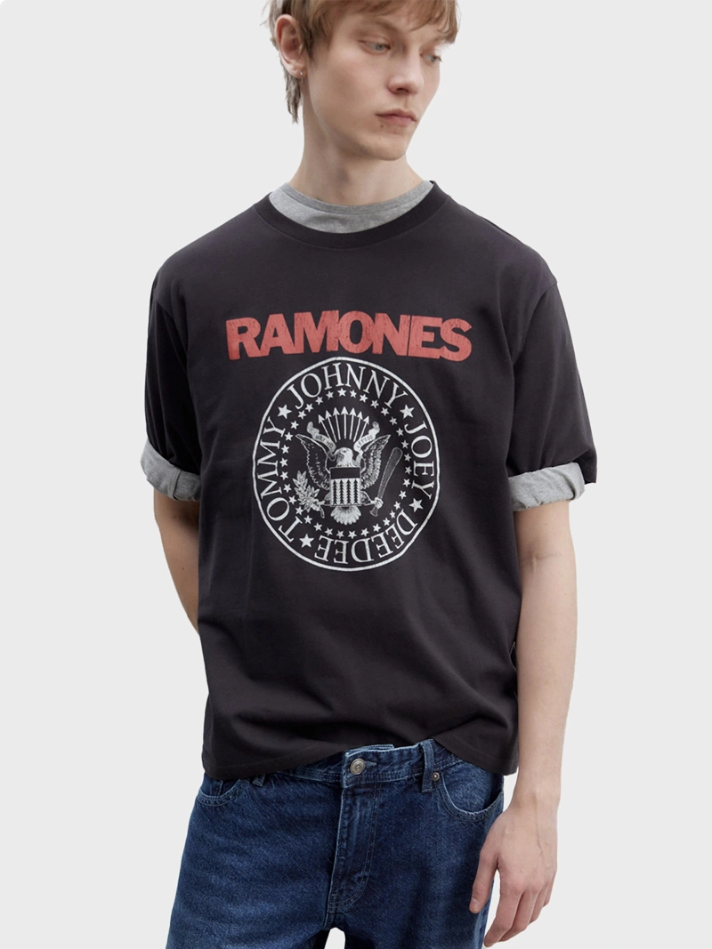 POLERA MANGA CORTA ALGODÓN HOMBRE SFERA NEGRO - 1