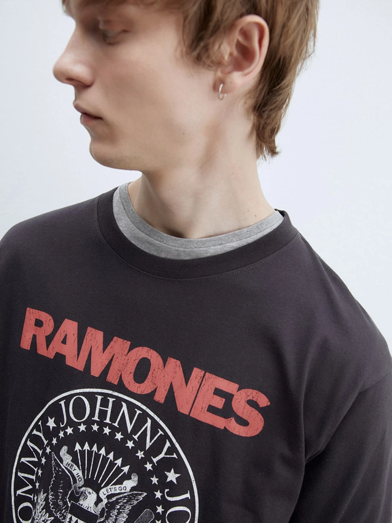 POLERA MANGA CORTA ALGODÓN HOMBRE SFERA NEGRO - 3
