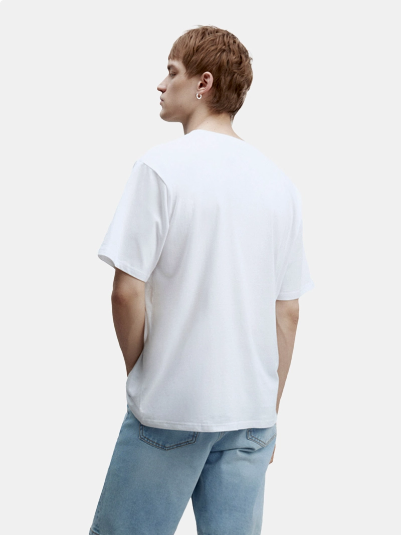 POLERA MANGA CORTA ALGODÓN HOMBRE SFERA BLANCO - 2