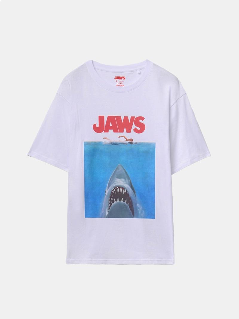 POLERA MANGA CORTA ALGODÓN HOMBRE SFERA BLANCO - 4