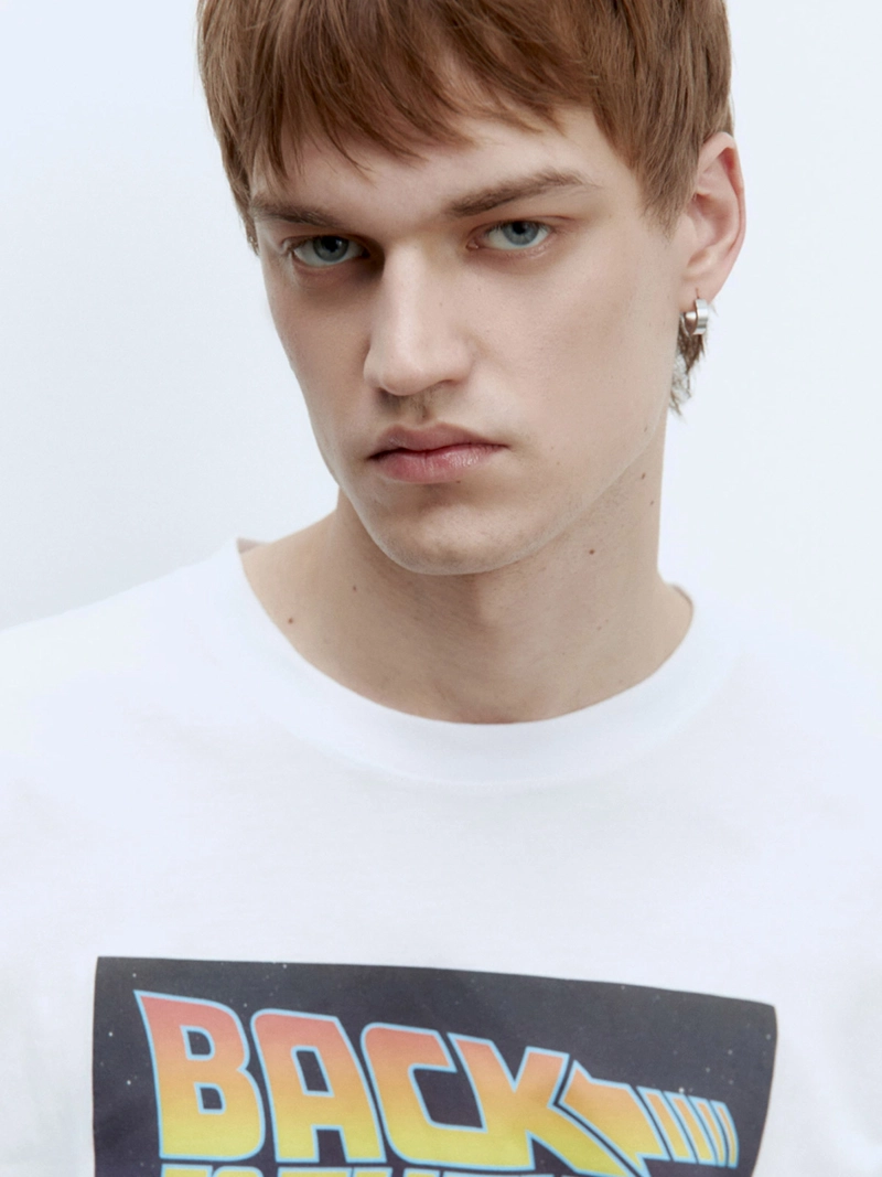 POLERA MANGA CORTA ALGODÓN HOMBRE SFERA BLANCO - 3