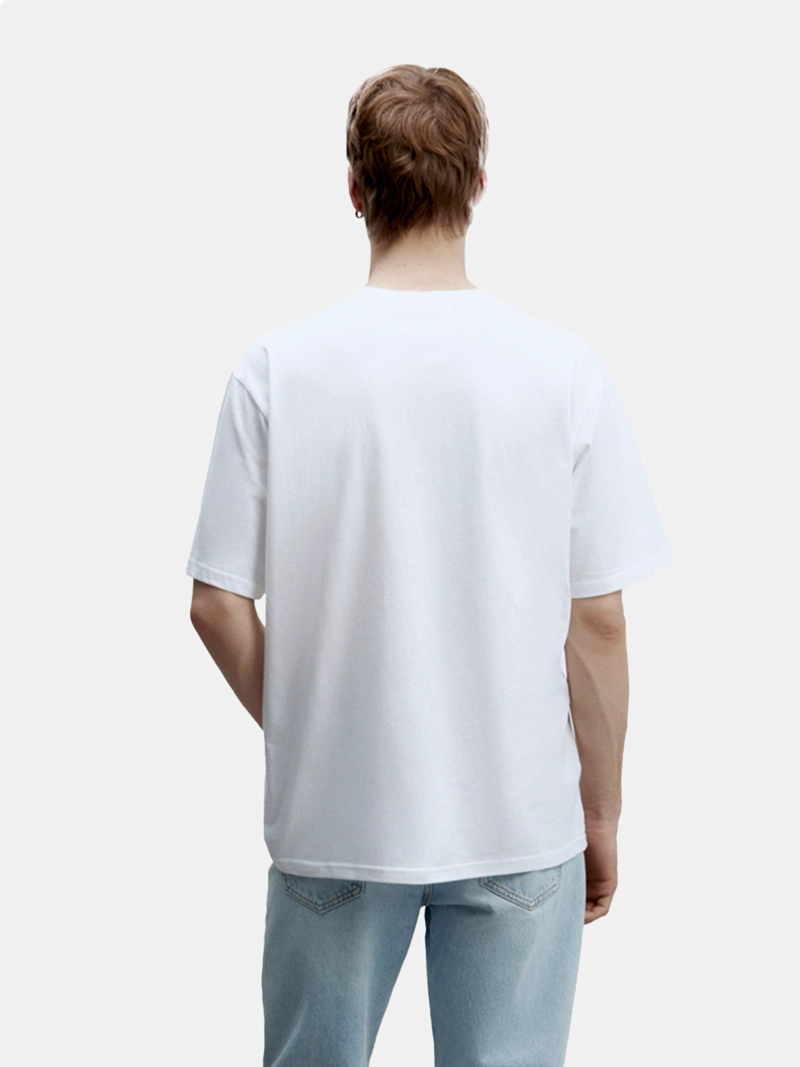 POLERA MANGA CORTA ALGODÓN HOMBRE SFERA BLANCO - 2