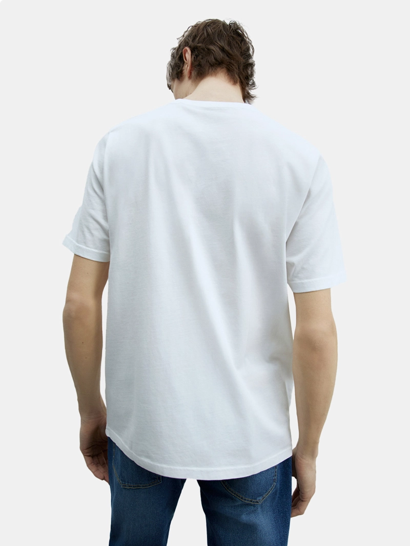 POLERA MANGA CORTA ALGODÓN HOMBRE SFERA BLANCO - 2
