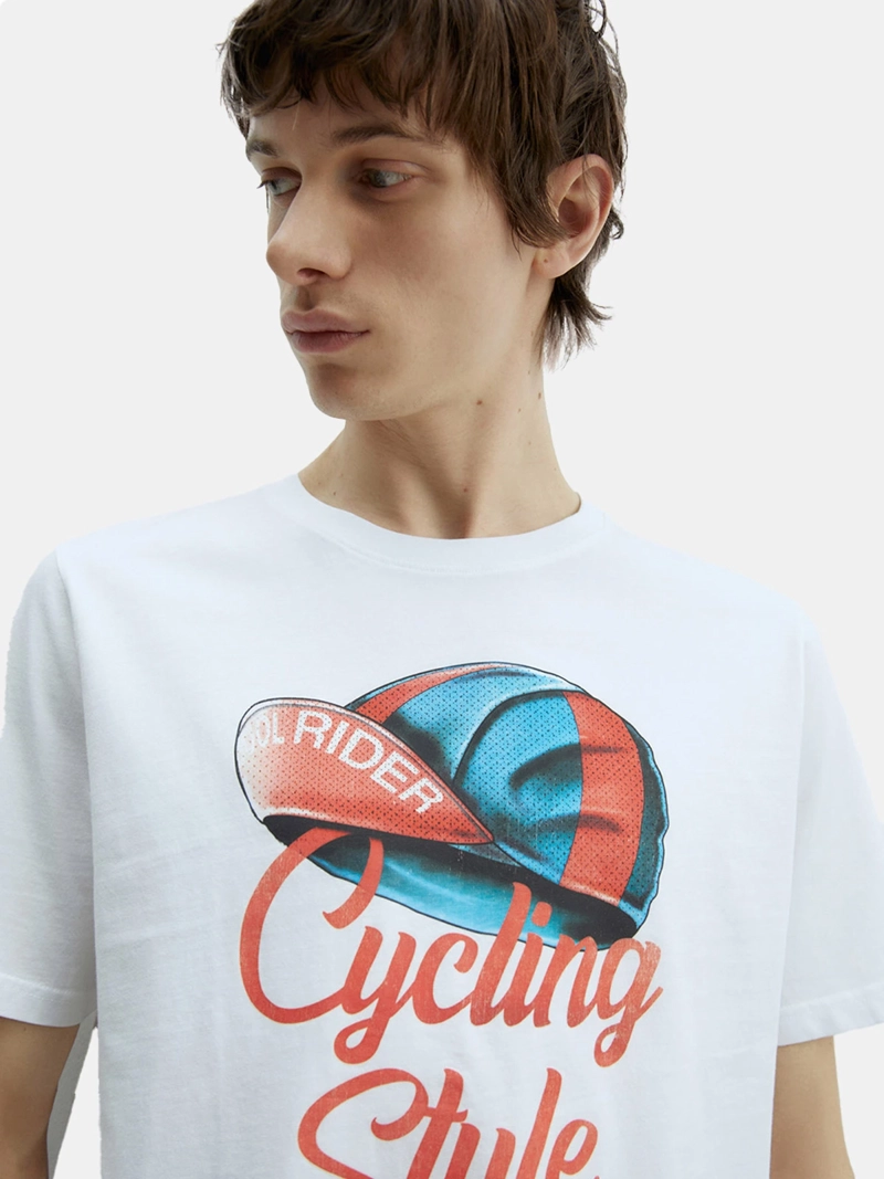POLERA MANGA CORTA ALGODÓN HOMBRE SFERA BLANCO - 3