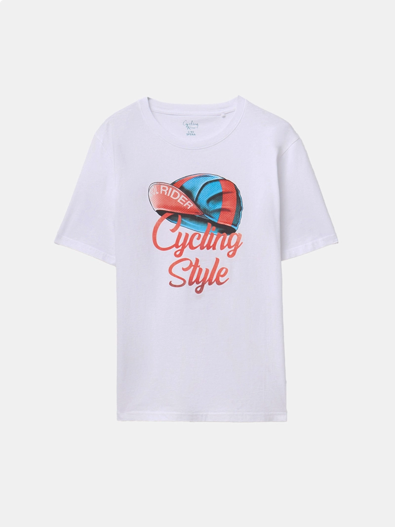 POLERA MANGA CORTA ALGODÓN HOMBRE SFERA BLANCO - 5
