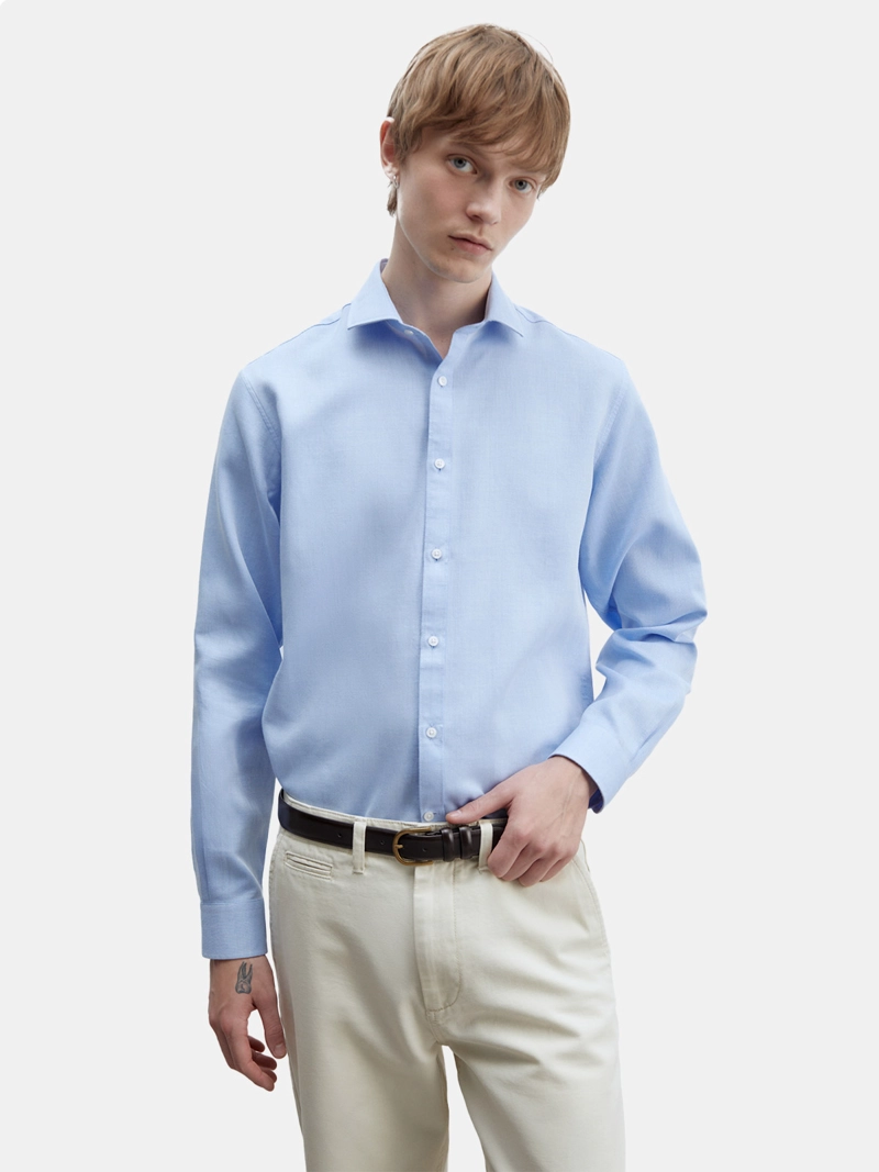 CAMISA MANGA LARGA ALGODÓN HOMBRE SFERA - 1