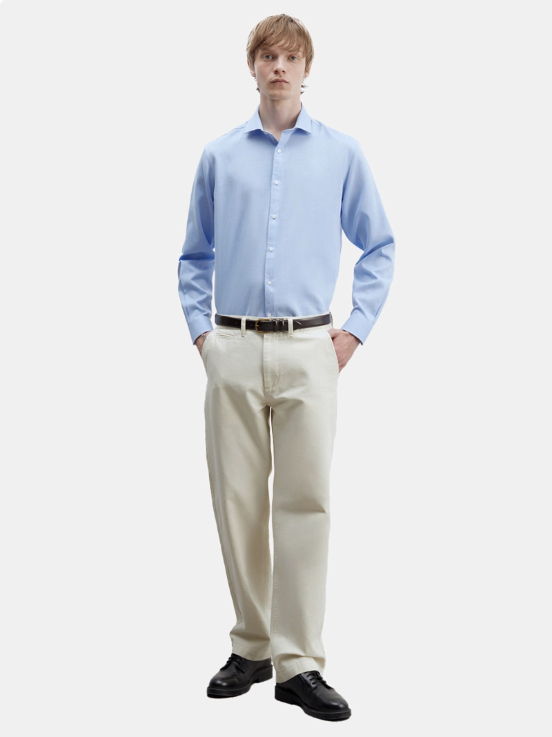CAMISA MANGA LARGA ALGODÓN HOMBRE SFERA - 4