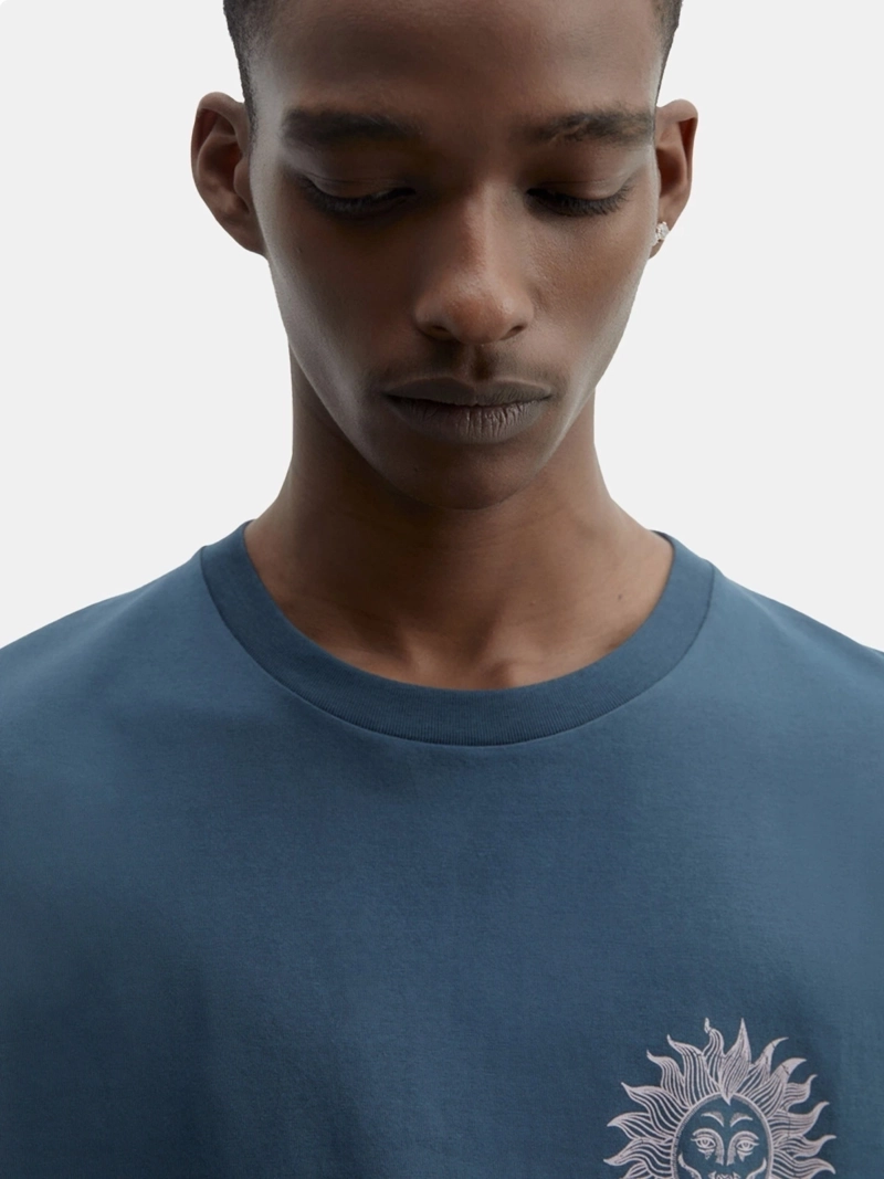 POLERA MANGA CORTA ALGODÓN HOMBRE SFERA NEGRO - 3