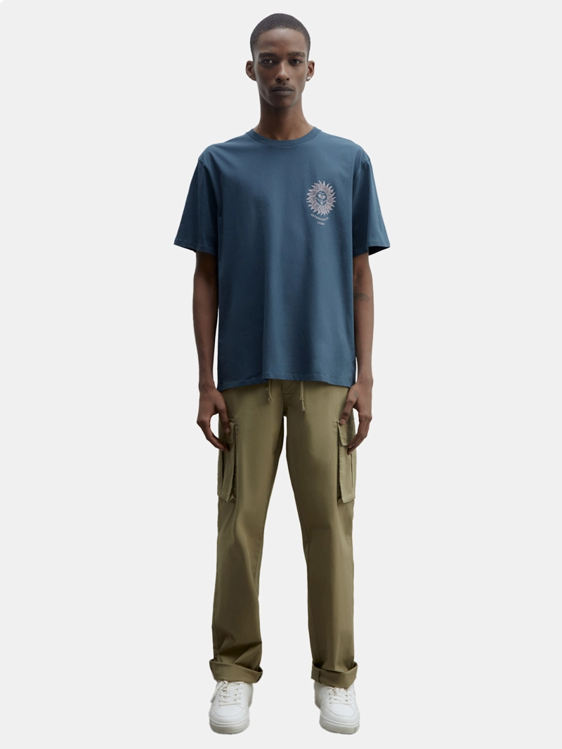 POLERA MANGA CORTA ALGODÓN HOMBRE SFERA NEGRO - 4