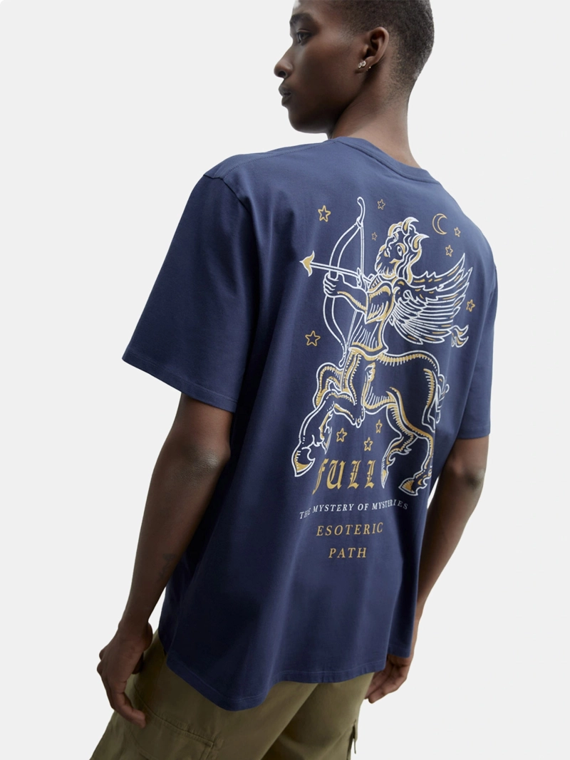 POLERA MANGA CORTA ALGODÓN HOMBRE SFERA AZUL - 2