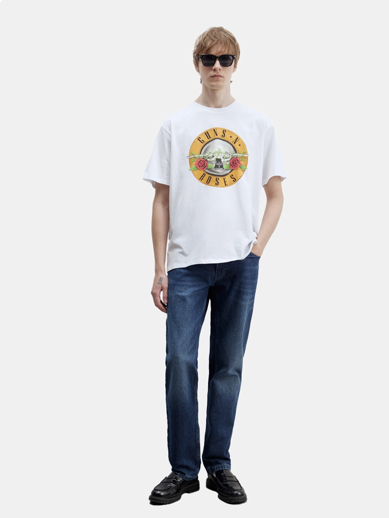 POLERA MANGA CORTA ALGODÓN HOMBRE SFERA BLANCO - 4