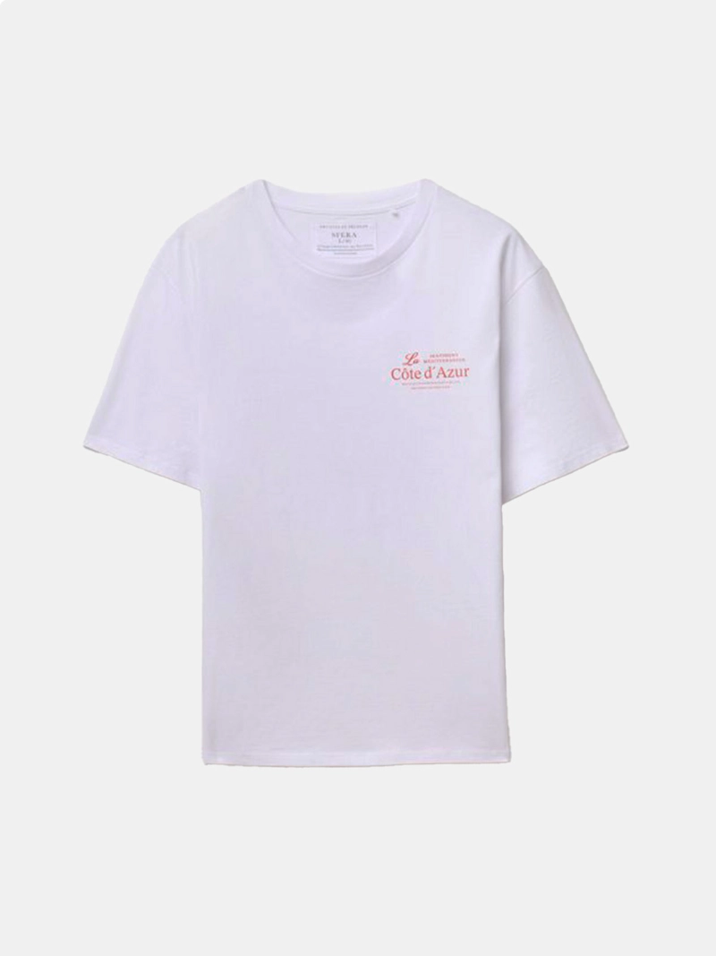 POLERA MANGA CORTA ALGODÓN HOMBRE SFERA BLANCO - 1