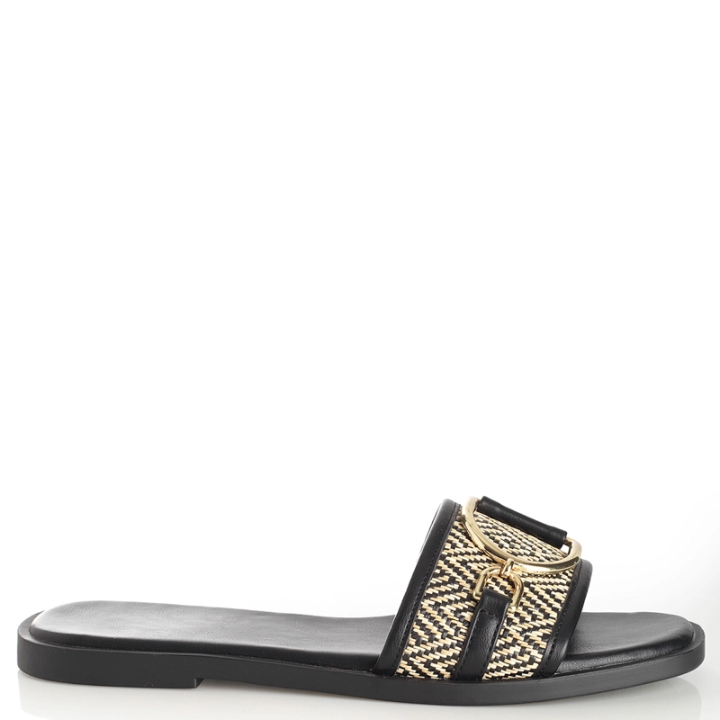SANDALIAS MUJER VIA UNO NEGRO 22601642  - 1