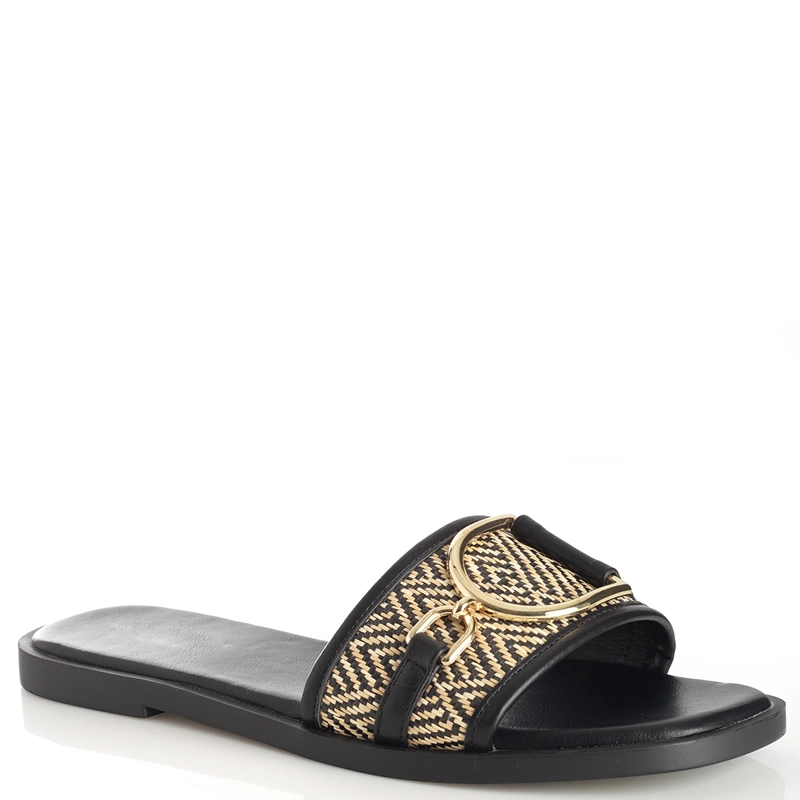 SANDALIAS MUJER VIA UNO NEGRO 22601642  - 2