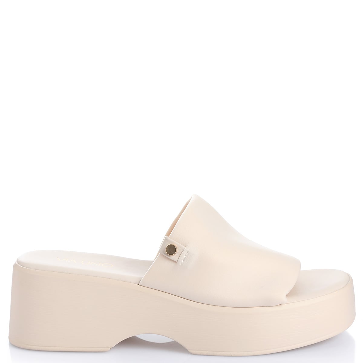 SANDALIAS MUJER VIA UNO CREMA 22642612
