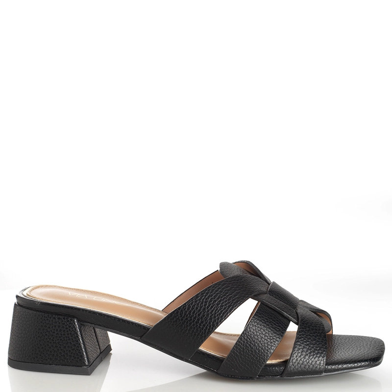 SANDALIAS MUJER VIA UNO NEGRO 22632617 - 1