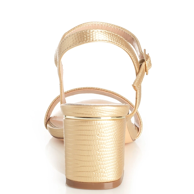 SANDALIAS MUJER VIA UNO DORADO 22633626 - 3