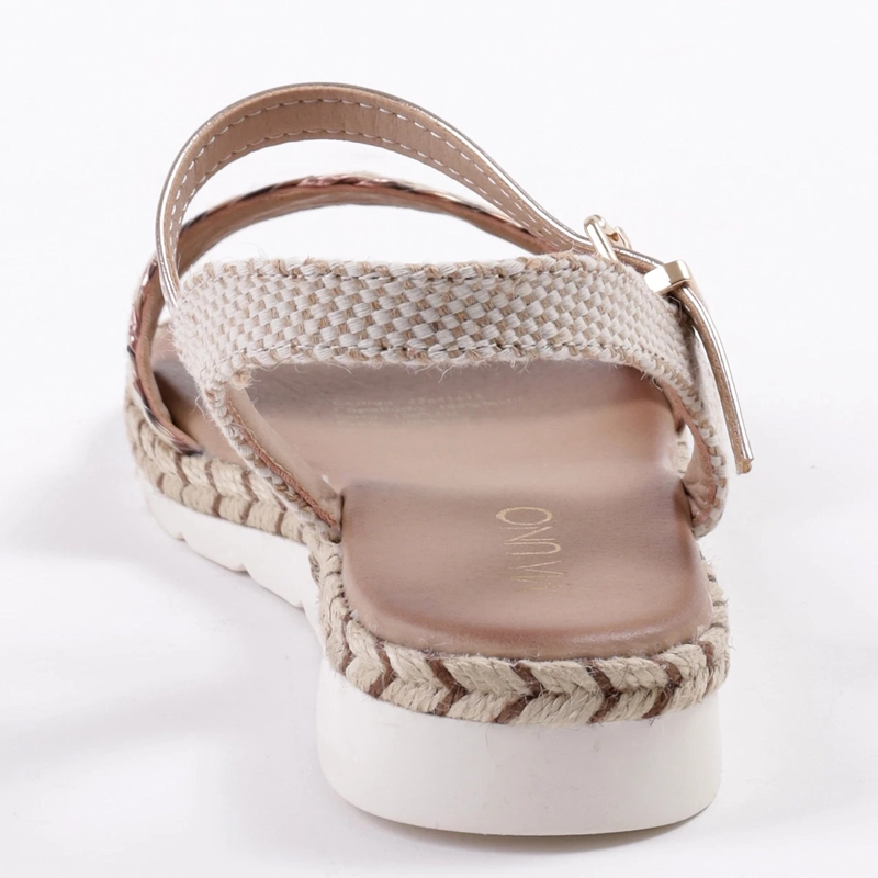 SANDALIAS MUJER VIA UNO DORADO 22641613  - 5