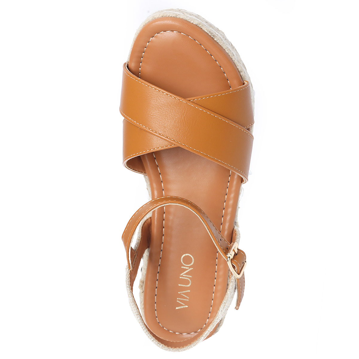 SANDALIAS MUJER VIA UNO CAMEL 22642614  - 4