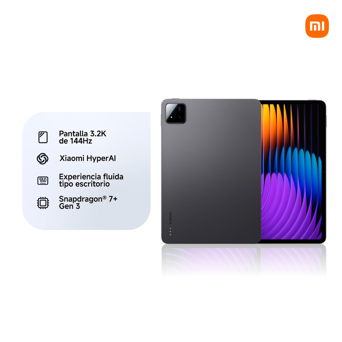 TABLET XIAOMI REDMI PAD 7 11.2" 128 GB GRIS + TECLADO + LAPIZ - 2