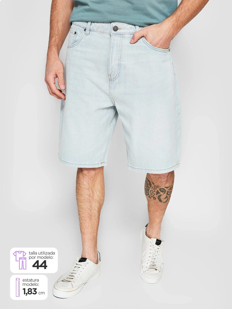 BERMUDA ALGODÓN BAGGY HOMBRE INDEX - 1