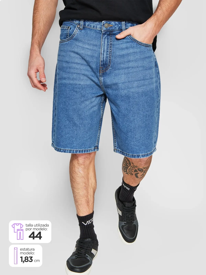 BERMUDA ALGODÓN BAGGY HOMBRE INDEX - 1