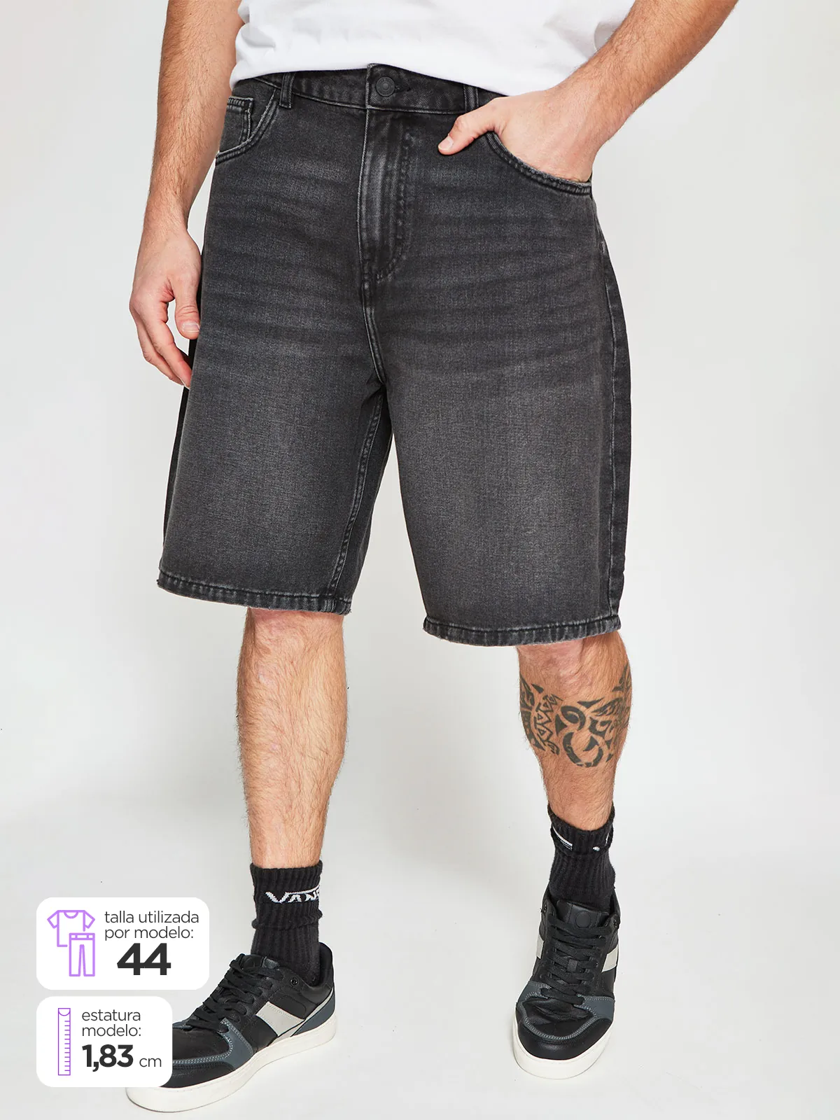 BERMUDA ALGODÓN BAGGY HOMBRE INDEX - 1