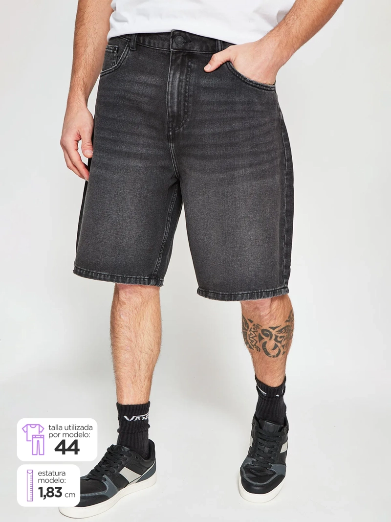 BERMUDA ALGODÓN BAGGY HOMBRE INDEX - 1