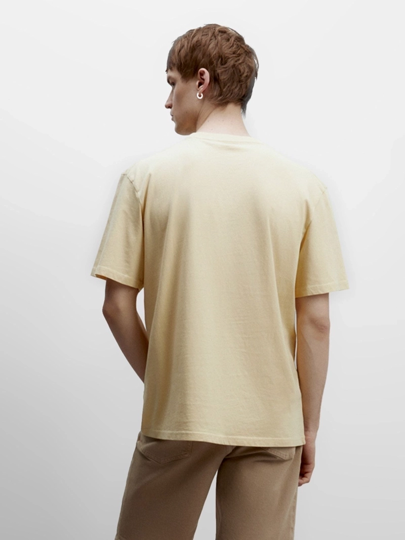 POLERA MANGA CORTA ALGODÓN HOMBRE SFERA AMARILLO - 2