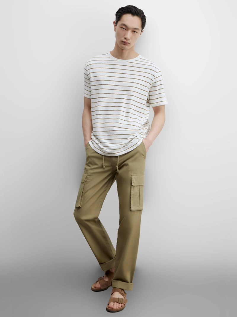 POLERA MANGA CORTA ALGODÓN HOMBRE SFERA CRUDO - 4