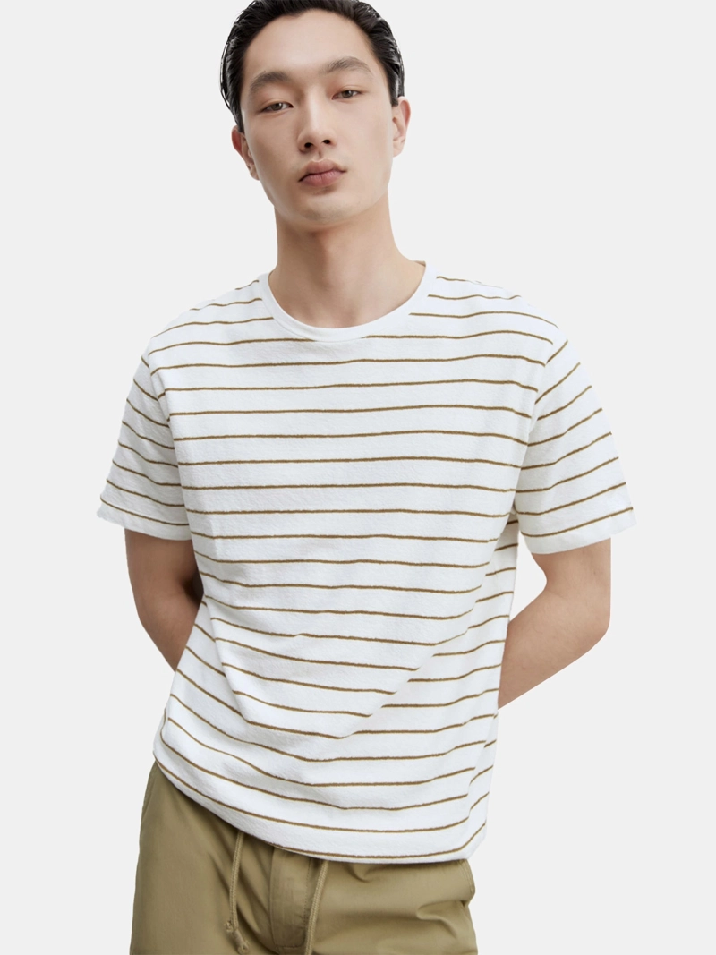 POLERA MANGA CORTA ALGODÓN HOMBRE SFERA CRUDO - 1