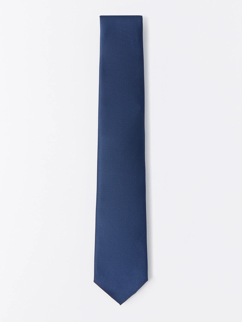 CORBATA SFERA AZUL MARINO HOMBRE