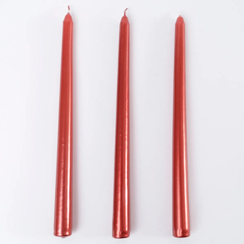 VELA NAVIDEÑA RIPLEY HOME SET X4 25CM ROJO  - 3