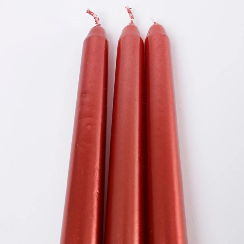 VELA NAVIDEÑA RIPLEY HOME SET X4 25CM ROJO  - 5