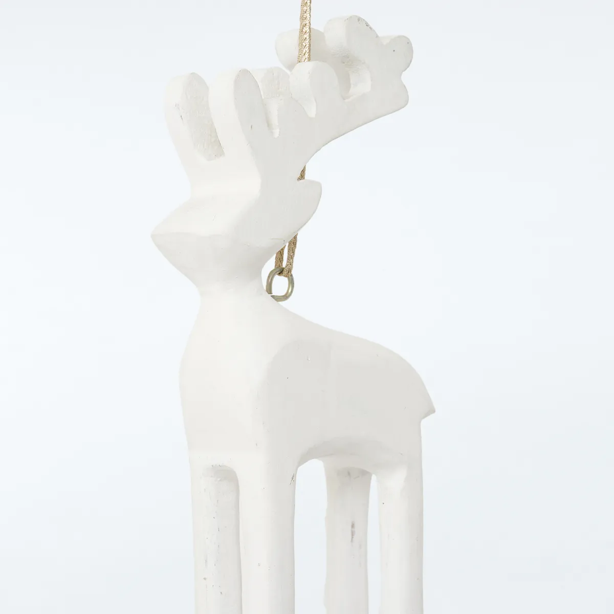ADORNO NAVIDEÑO MAISON LINETT RENO MADERA BLANCO - 2