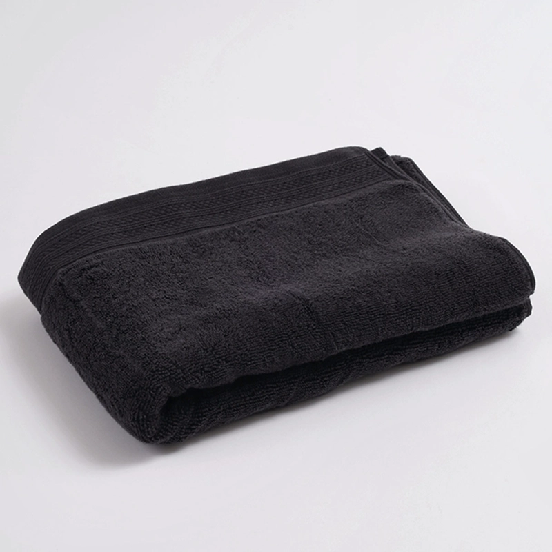 TOALLA DE BAÑO MAISON LINETT 700 GR NEGRO - 1
