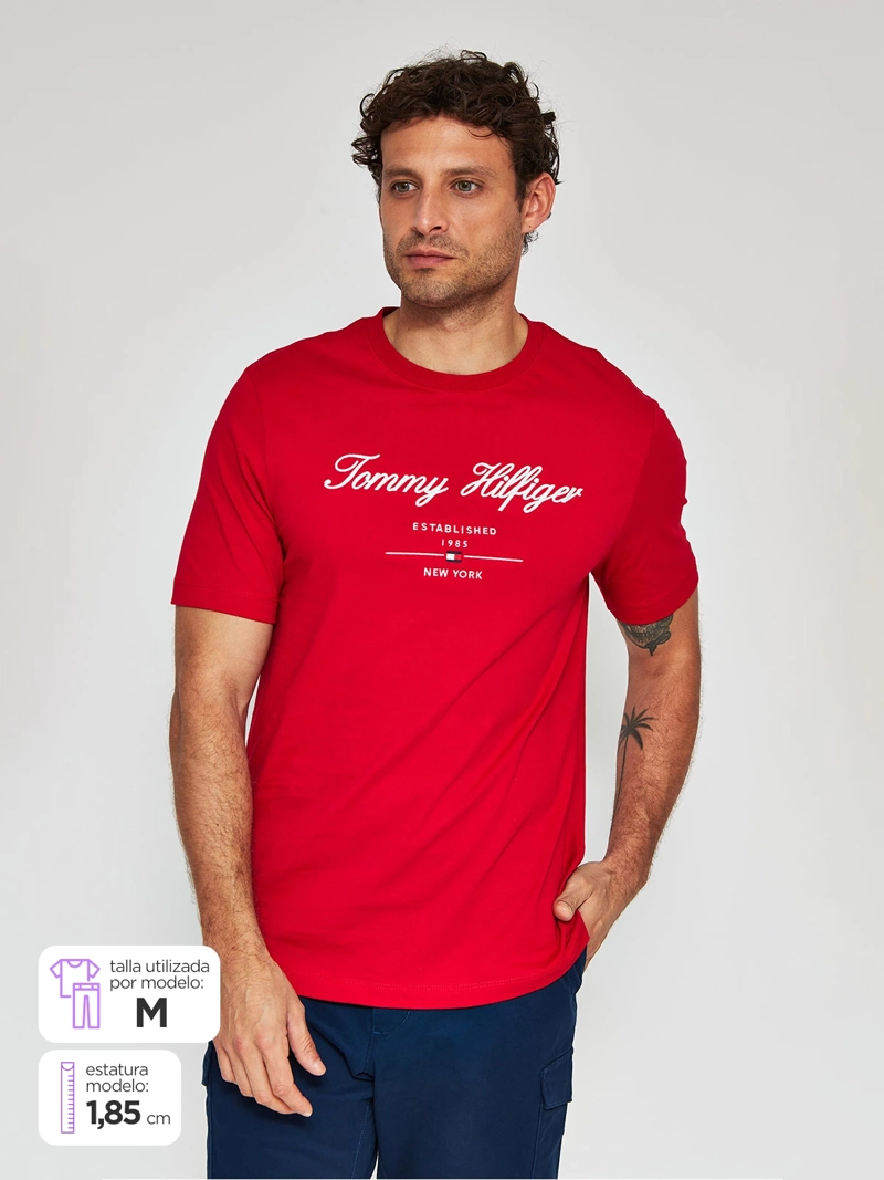 POLERA MANGA CORTA HOMBRE TOMMY HILFIGER MW0MW33691 - 1