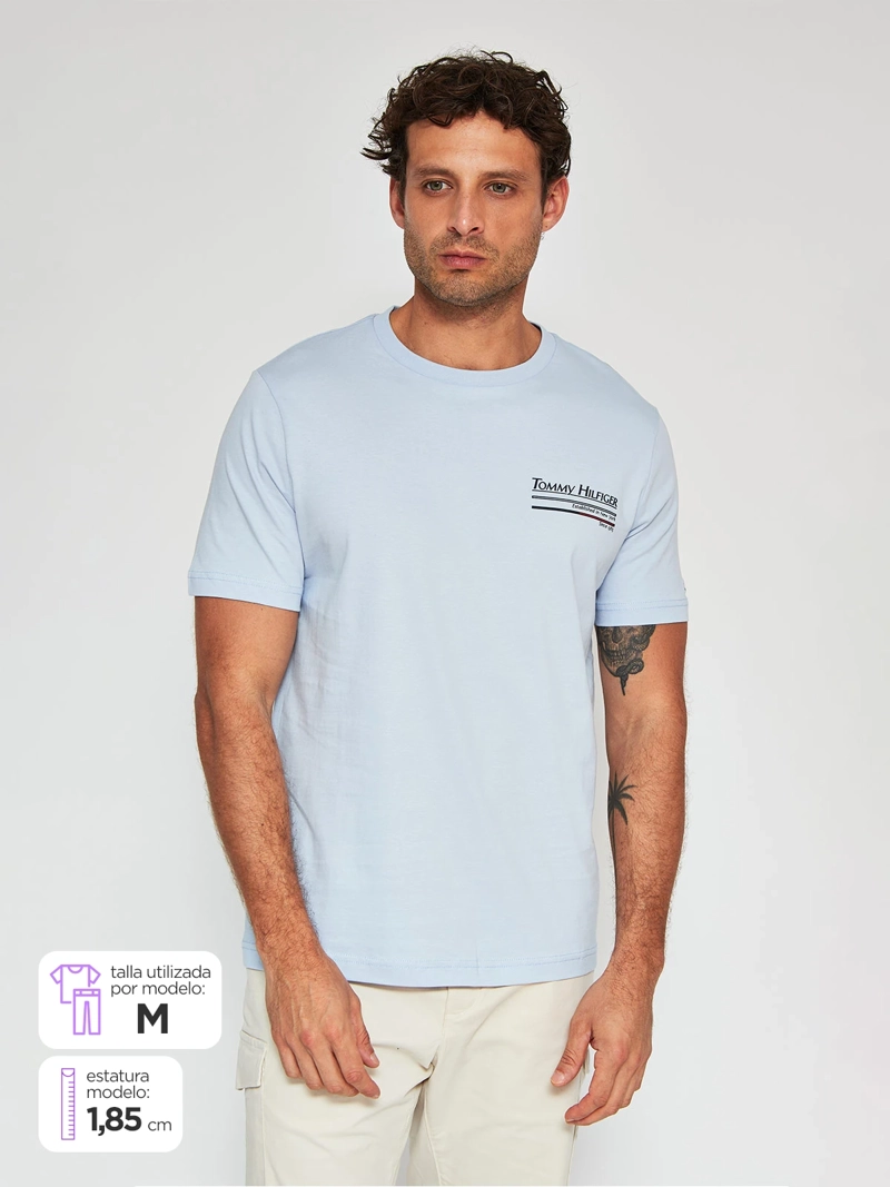 POLERA MANGA CORTA HOMBRE TOMMY HILFIGER MW0MW38614 - 1