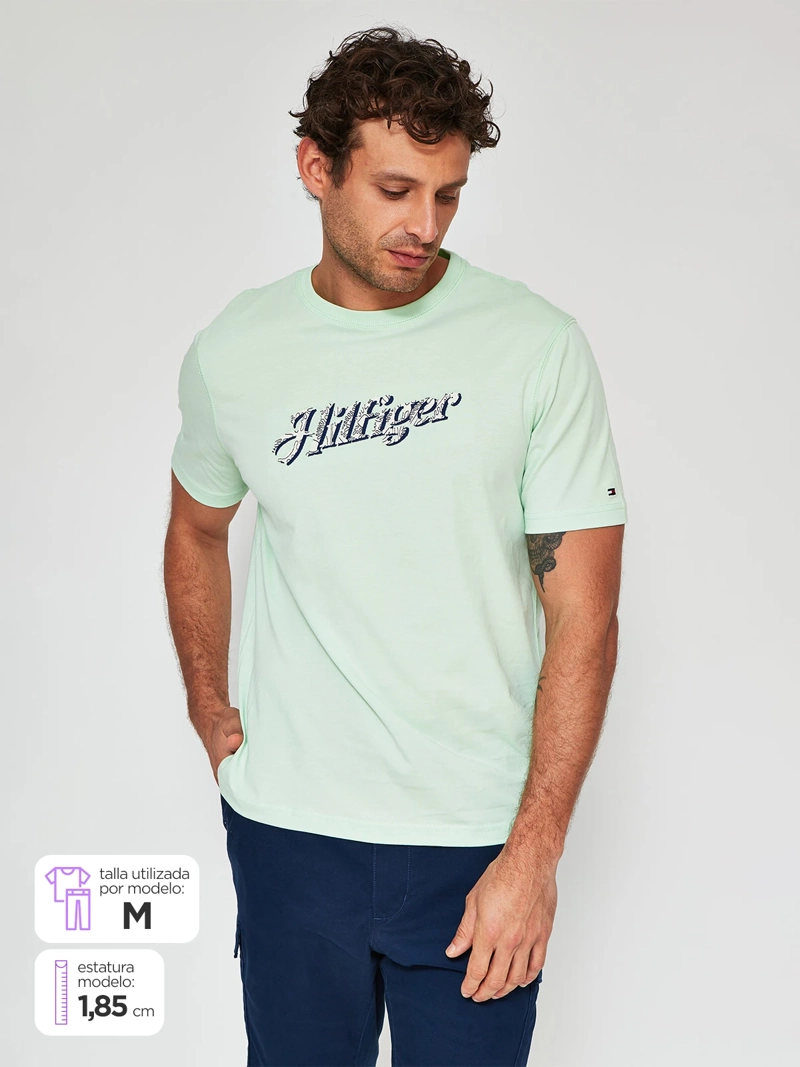 POLERA MANGA CORTA HOMBRE TOMMY HILFIGER MW0MW38642 - 1