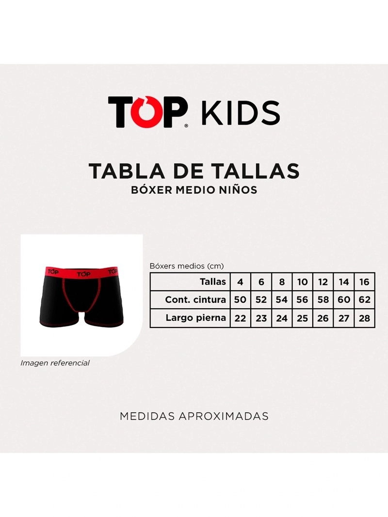 BÓXER NIÑO TOP MULTICOLOR MEDIO - 9