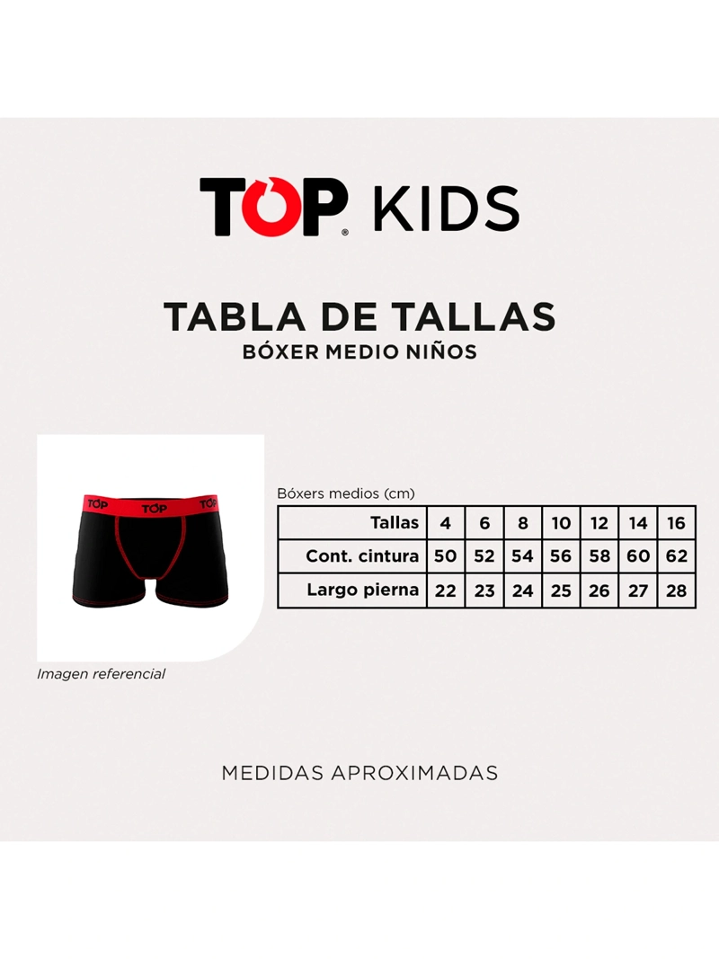 BÓXER NIÑO TOP MULTICOLOR MEDIO - 9