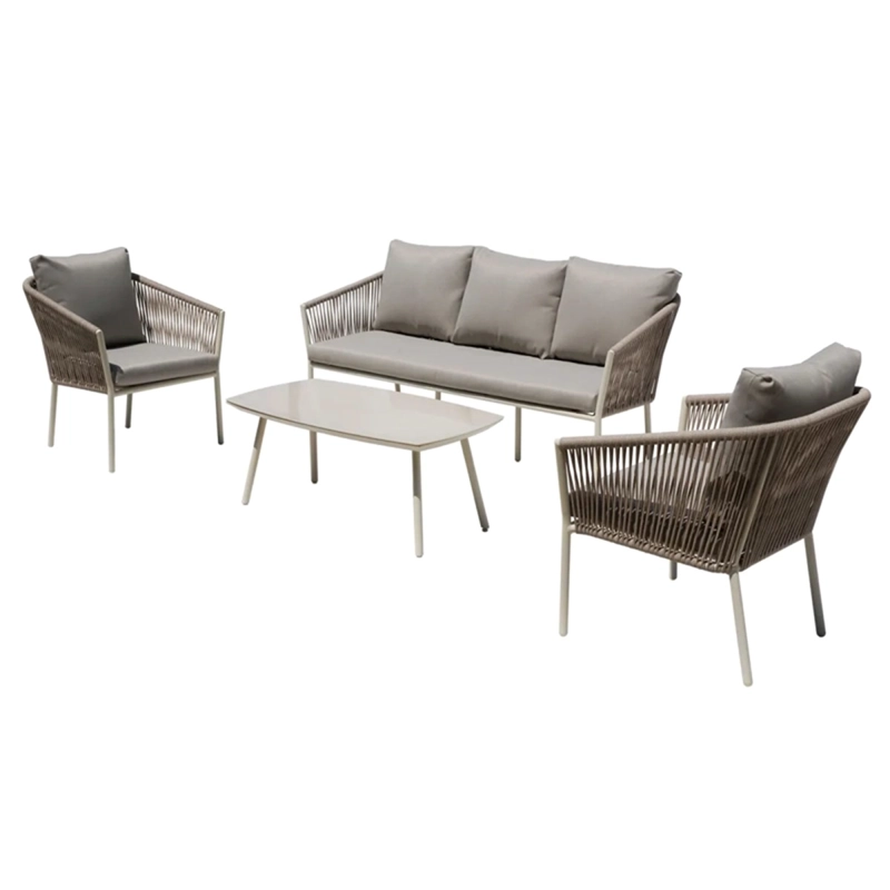 JUEGO DE LIVING RIPLEY HOME 311 CUERDA 5C GRIS - 15